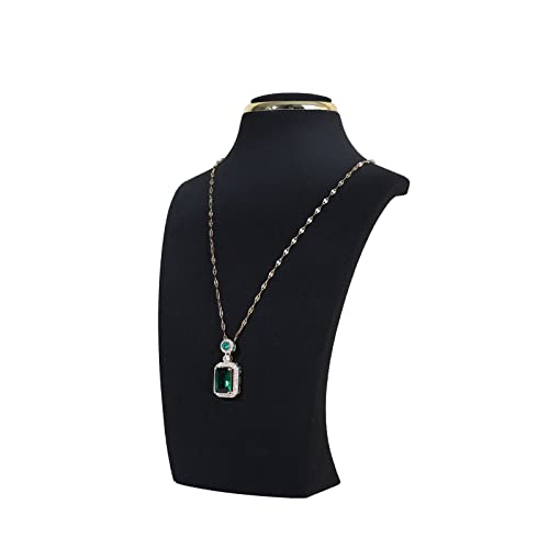 Black necklace display stands for selling, Velvet necklace storage organizer, Necklace mannequin jewelry bust holder for boutique store【Black-Small height 8.27 inch】 - color: Black, size: Small