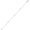 14K Solid Gold Necklace Extender Real Bracelet Extender 2 3 4 Inch Durable Adjustable Chain Gold Anklets Extension for Women 2" 3" 4" (14K White Gold-4 IN) - color: 14K White Gold-4 IN
