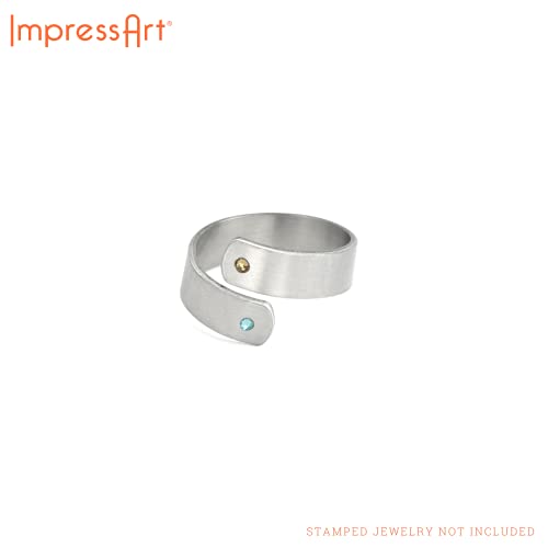 ImpressArt - Ring Making Kit for Metal Stamping Rings, Jewelry Making, Gifts and DIY Projects (Birthstone Bundle, Standard Kit) - color: Standard Kit, size: Birthstone Bundle