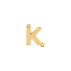 26pcs 18k Gold Filled Letter Charms,Initial Charms,Letter Pendants for DIY Bracelet Necklace Jewelry Making - color: letter style 1