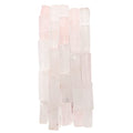 BEADIA Natural Rose Quartz Crystal Tube Beads 13x4mm 30pcs Rectangle Loose Semi Gemstone Beads for Jewelry Making Design - color: Rose Quartz Rectangle