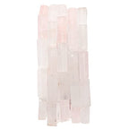 BEADIA Natural Rose Quartz Crystal Tube Beads 13x4mm 30pcs Rectangle Loose Semi Gemstone Beads for Jewelry Making Design - color: Rose Quartz Rectangle