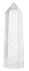 Luckeeper Healing Crystal Wands 2" Clear Quartz Crystal Obelisk | Polished 6 Faceted Reiki Chakra Meditation Therapy - size: 2" tall