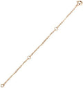 14K Gold Chain Extender for Women, Yellow Gold/White Gold/Rose Gold Adjustable Gold Necklace Anklet EXtension Chain, Available in 2/3/4 Inch - color: Rose Gold, size: 3 Inch