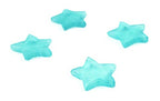 TheBeadChest Star Sea Glass Pendants, Frosted Matte Eco-Friendly Translucent Recycled Glass Charms for Jewelry & Necklace Making - color: Bright Aqua, size: Star