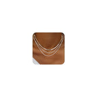 Freekiss Women's Layered Necklace Set - 3 Piece Dainty Gold Jewelry for Everyday Stacking | 14K Gold Plated Snake Chain, Rope Chain, Cuban Chain | Adjustable Length 14-18.5 Inch | Gift Ready - color: Silver, style: 3Snake+Rope+Cuban