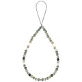 Semi-Precious Gem Stones Beaded Phone Charm Cell Phone Lanyard Wrist Strap Handmade Natural Gemstone Phone Chain string - color: Green Grass Stone