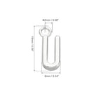 PATIKIL Letter Charm, 50pcs Alphabet Initial Pendant Charm Bulk DIY for Jewelry Making Bracelets Earrings Necklace - style: U