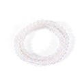 14in Agate Wrap Bracelet for Women Men Natural Round Beaded Agates Stone Healing Stretch Bracelets Elastic Handmade Polished Gemstone Beads Bracelet - color: White Agate, size: 6mm Beads