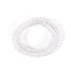 14in Agate Wrap Bracelet for Women Men Natural Round Beaded Agates Stone Healing Stretch Bracelets Elastic Handmade Polished Gemstone Beads Bracelet - color: White Agate, size: 6mm Beads