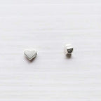200 Pcs Heart Shape Spacer Beads Small Hole Spacer Beads Metal Loose Beads for Making Bracelet Necklace Earring Accessories DIY Handmade Craft (Silver) - color: 200 Pcs Silver