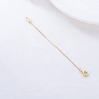 14k Gold Necklace & Bracelet Extender Chain, Adjustable Extension Chain for Necklace & Anklet - color: Style 1-Yellow Gold, size: 4inch