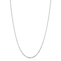 Kooljewelry Real 14k Yellow or White Gold 1.2 mm Sparkle Chain Adjustable Length Necklace (adjusts up to 22 inches) - color: White