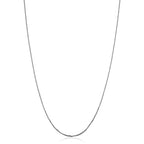 Kooljewelry Real 14k Yellow or White Gold 1.2 mm Sparkle Chain Adjustable Length Necklace (adjusts up to 22 inches) - color: White
