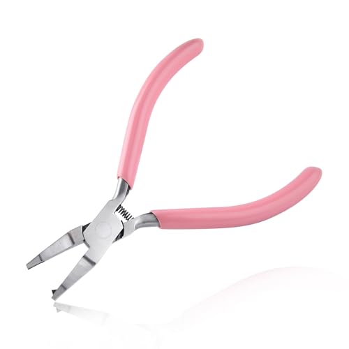 Mini Split Ring Pliers for Jewelry Making 5 Inches Ring Opening Pliers Small Split Ring Opener Tool Precision Jewelry Making Tools for Split Ring Key Chain Crafting Jump Ring Opener - style: Split Ring Pliers
