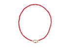 Kendra Scott, Women's, Emery Beaded Strand Necklace - color: Gold Red Glass