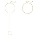 CHESKY 14K Gold Plated Hand Chain Bracelets for Women Set - Dainty Finger Ring Bracelet Stack Adjustable Hand Chains Durable Beaded Bracelets Trendy Simple Body Jewelry Gift for Women - style: 3lips bracelet-gold