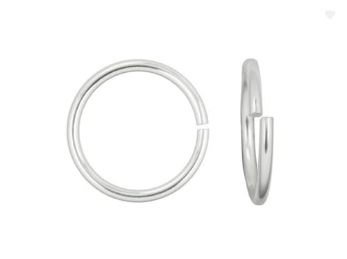50pcs Adabele Authentic 925 Sterling Silver Open Jump Rings 6mm (0.24 inch) O Ring Connector (Wire 0.8mm/20 Gauge) for DIY Craft Jewelry Making SS77-6 - color: Sterling silver, size: 6mm (0.24 inch) - 50pcs