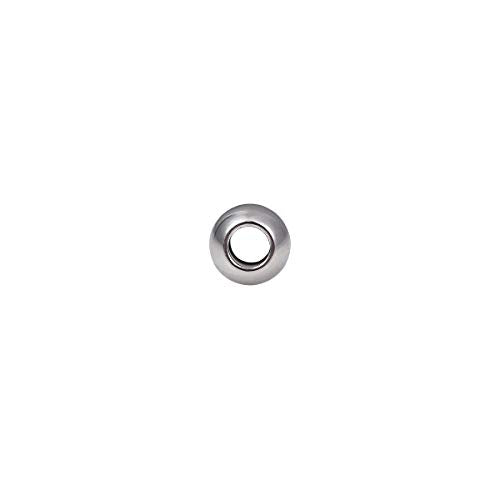 BEADIA Stainless Steel Spacer Beads 5x4mm Round Loose Charm Caps Beads for DIY Jewelry Making 100pcs with 2.5mm Hole - color: 5x4mm 2.5mm