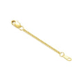 10K Yellow Gold 1"/2"/3" Necklace Extender Chain with Double Clasps, 10K Gold Necklace Extender Bracelet Anklet Extension Chain, Bracelet Extender 10K Gold - size: 1inch, style: Style 7