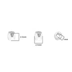 BEADIA Silver Plated Faceted Spacer Beads 2.5x2.5mm 50pcs for Jewelry Making Findings Non Tarnish - color: Silver, size: 2.5x2.5mm Faceted