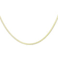 HARFINGTON Herringbone Necklaces Stainless Steel Snake Chain Necklace Adjustable Flat Chain for Women Jewelry Gift - color: Gold, size: 20" x 0.12"