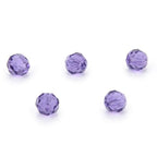 100pcs Adabele Austrian 4mm (0.16 Inch) Small Faceted Loose Round Crystal Beads Tanzanite Purple Compatible with 5000 Swarovski Crystals Preciosa SS2R-426 - color: Tanzanite/Purple, size: 4mm Small (100pcs)