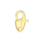 14K Gold Jewelry Clasp Necklace Extender Clasp Bracelet Extension Connector for DIY Necklace Bracelet Anklet Jewelry Making (Style 5) - size: Style 5-Yellow