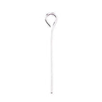 BEADIA Open Eye Pins Silver Head Pins for DIY Jewelry Making 20mm 500pcs - color: Silver, size: 20mm