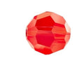 100pcs Adabele Austrian 4mm (0.16 Inch) Small Faceted Loose Round Crystal Beads Light Siam Red Compatible with Swarovski Crystals for Jewelry Craft Making SS2R-406 - color: Light Siam/Red, size: 4mm Small (100pcs)