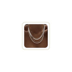 Tewiky Layered Necklaces for Women Non Tarnish- Chunky 14k Gold Plated Herringbone/Snake/Rope/Box/Cuban Link Chain for Women Waterproof Layering Stack Choker Necklace Trendy Dainty Tarnish Free Jewelry Set - color: 4 Layered Necklace Silver
