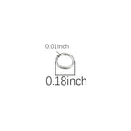 BEADIA 925 Sterling Silver Jump Rings 0.4x3mm 200pcs for Jewelry Making Findings - size: 0.4x3mm
