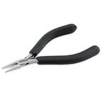 Beadalon Designer Series Slim Chain Nose Pliers, Black Vinyl-Free Grips, Stainless Steel, Box Joint, Double Leaf Springs, 5.75 in - color: Black, style: Chain Nose, Black