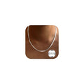 925 Sterling Silver Chain Necklace for Women 16-24 Inch Silver Jewelry Gift - size: 16 Inch, style: Square Snake Chain