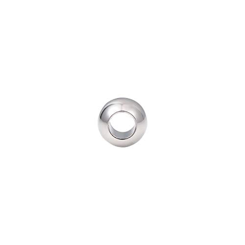 BEADIA Stainless Steel Spacer Beads 9x7mm Round Loose Charm Caps Beads for DIY Jewelry Making 20pcs with 4.5mm Hole - color: 9x7mm 4.5mm