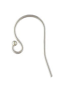 20pcs Sterling Silver Ear Wire Ball Dot French Earring Hooks Connector Dangle E