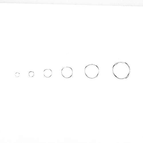 BEADIA Open Jump Rings Sliver 6 Sizes 2400pcs with Lobster Claw Clasps Set for DIY Jewelry Making Supplies - color: Silver, size: Variety Pack (6 Sizes)