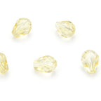 24pcs Adabele Austrian 8mm Faceted Teardrop Loose Crystal Beads Jonquil Yellow Compatible with 5500 Swarovski Crystals Preciosa SST-809 - color: Jonquil/Yellow, size: 8mm x 6mm - 24pcs