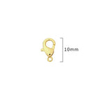 BEADIA 14K Gold Plated Lobster Clasps Non Tarnish 12mm 20pcs for Jewelry Making Findings - color: Lobster Clasps 14K Gold, size: 12mm