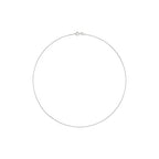 Amazon Essentials Sterling Yellow Gold or Silver Thin 0.8mm Box Chain Necklace - color: Silver, size: 16"