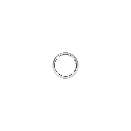 BEADIA Stainless Steel Spacer Beads 8x2.5mm Rondelle Loose Charm Caps Beads for DIY Jewelry Making 50pcs with 6mm Hole - color: 8x2.5mm 6mm