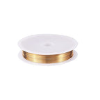 1 Roll 20.34 Feet(6.2m) 24 Gauge Round Copper Jewelry Bendable Wire Long-Lasting Plated Jewelry Wire Soft Artistic Wires Copper Metal Beading for Jewelry Making Crafts,KC Gold - color: 24 Gauge,KC Gold