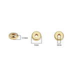 BEADIA 14K Gold Plated Roudelle Spacer Beads 5x2mm 50pcs for Jewelry Making Findings Non Tarnish - color: 14K Gold, size: 5x2mm Roudelle