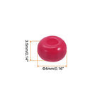 HARFINGTON 2000Pcs Small Glass Beads 6/0 4mm Loose Tiny Round Small Beads for Bracelet Earring Rings Jewelry Making, Dark Fuchsia - color: Dark Fuchsia