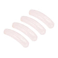 PATIKIL 4 Pcs Natural Stone, 36 x 10 mm Natural Curved Clear Quartz Stone Crystal Handmade Jade Flat Beads for DIY Crafting, Rose Quartz - color: Rose Quartz