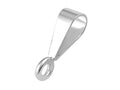 5pcs Adabele Authentic 925 Sterling Silver 11mm Pendant Clasp Folding Donut Bail Closed Loop Jumpring Tarnish Resistant for DIY Craft Jewelry Making SS71-3 - color: White Gold/Rhodium Plated Sterling Silver