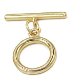 1Box 20 Sets Mixed 5 Styles 14K Real Gold Filled OT Toggle Clasps OT End Clasps Connectors Bar for Bracelet Necklace Jewelry Making (Style1)
