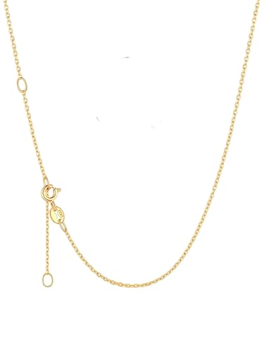 ChicSilver 1.1mm/ 1.5mm 925 Sterling Silver Chains for Women Dainty Thin Silver Necklace Chain for Women - 16/18/20/22/24 Inch - color: 1.1mm Width - Gold, size: 24 Inches Length