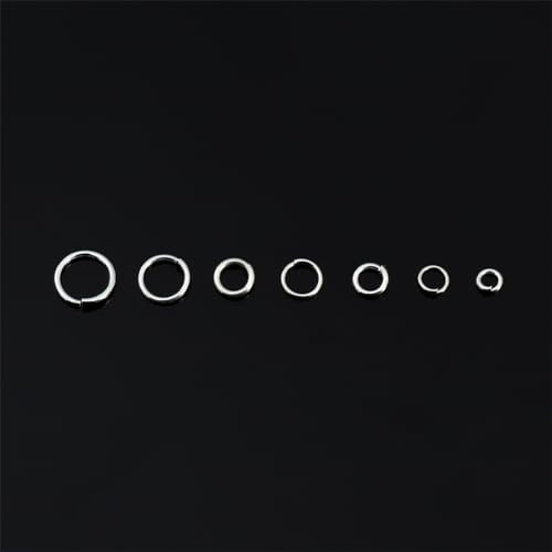 BEADIA 925 Sterling Silver Jump Rings 0.4x3mm 200pcs for Jewelry Making Findings - size: 0.4x3mm