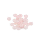 BEADIA Natural Rose Quartz Crystal Rondelle Stone with Large Hole (4mm) Loose Semi Gemstone Beads for Jewelry Making 10mmx4mm 24pcs - color: Rose Quartz, size: 10mm x 4mm